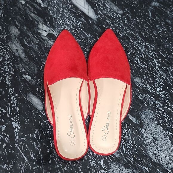 BRAND NEW SHOE LAND CALLY  MULES CLOSED POINTED TOE BACKLESS SLIP-ON SLI… - Picture 7 of 15